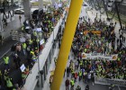Miles de trabajadores de Iberia toman la T4 del aeropuerto de Barajas Miles de trabajadores de Iberia toman la T4 del aeropuerto de Barajas
