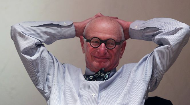 Wally Olins, en la sede de Saffron Brand Consultants en Madrid.