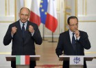 Hollande reivindica junto a Letta la instauración de la unión bancaria Hollande reivindica junto a Letta la instauración de la unión bancaria
