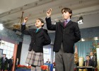 Los niños de San Ildefonso practican para la lotería de Navidad Los niños de San Ildefonso practican para la lotería de Navidad