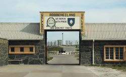 Entrada a la prisión de Robben Island.