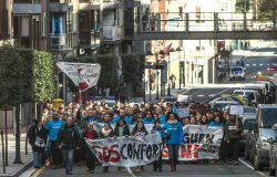 Los trabajadores de la planta de Edesa en Basauri (Vizcaya) se han manifestado hoy para reclamar a la Corporación Mondragón (MCC) que se posicione sobre la posibilidad de mantener esta fábrica activa.