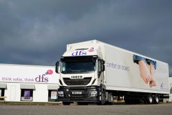 Uno de los camiones Stralis Hi-Road 4x2, fabricados por Iveco para DFS.