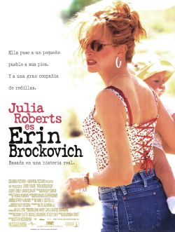 Cartel de la película sobre la vida de Erin Brockovich.