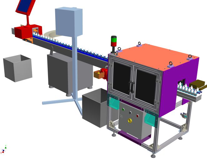 Recreación virtual de un proyecto de automatización industrial desarrollado por Órbita Ingeniería.