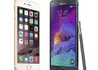 iPhone 6 Plus vs Samsung Galaxy Note 4: lucha por encima de las 5 pulgadas iPhone 6 Plus vs Samsung Galaxy Note 4: lucha por encima de las 5 pulgadas