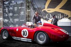Un bellísimo Maserati 300S de 1975 en el evento The Quail.