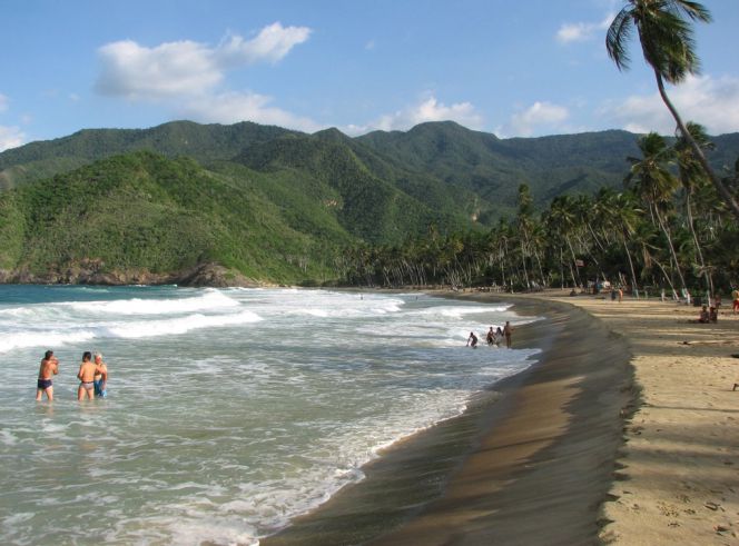 Playa Grande es un típico arenal caribeño.