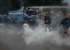 Choques en Nápoles entre policía y manifestantes Choques en Nápoles entre policía y manifestantes