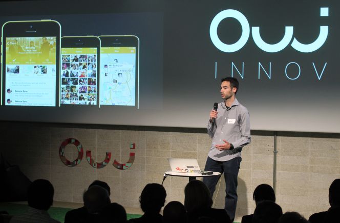 El emprendedor español Javier Berlana presenta su aplicación Meets en OUI Innov.
