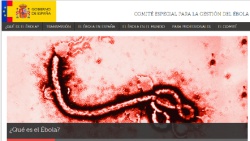 La web del Gobierno sobre el ébola.