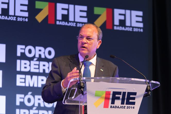 El presidente extremeño, José Antonio Monago, en la inauguración del segundo Foro Ibérico Empresarial (FIE).