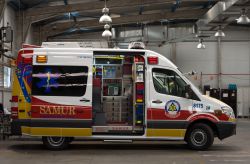 Ambulancia del servicio municipal de Madrid (Samur) en régimen de renting.