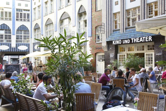 Terrazas en uno de los barrios de moda de Berlín.
