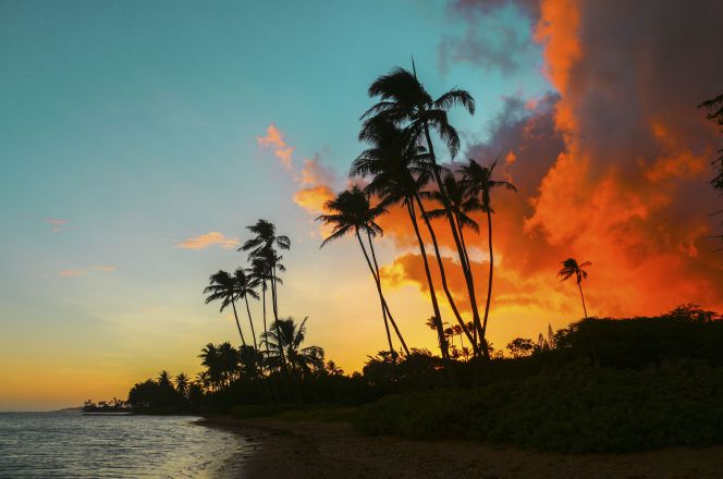 Playa de Kawaikui en Hawái.