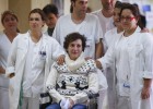 Teresa Romero, libre ya de ébola, abandona el hospital Teresa Romero, libre ya de ébola, abandona el hospital