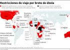 ¿Qué países tienen limitados los viajes por el ébola? ¿Qué países tienen limitados los viajes por el ébola?