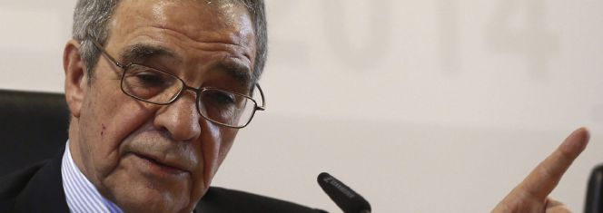 El presidente de Telefónica, Cesar Alierta, durante su intervención en las Jornadas Confederales de UGT Comunicaciones.