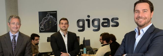 Moisés Israel, José Antonio Arribas y Diego Cabezudo son presidente, jefe de operaciones y consejero delegado de Gigas.