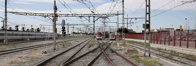 Infraestructura ferroviaria del Adif.