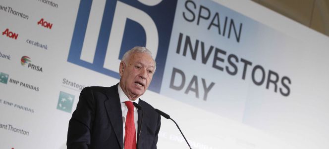 El ministro de Exteriores, José Manuel García-Margallo, el pasado año en Spain Investors Day celebrado en el Hotel Ritz.