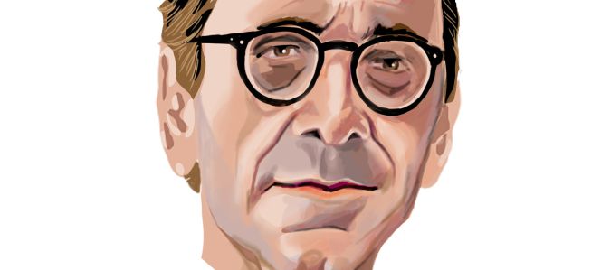 Caricatura de Gregorio Villalabeitia, presidente de Kutxabank.