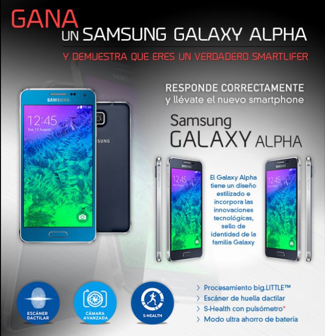 Así es el Samsung Galaxy Alpha, el "iPhone 6 Killer" que se llevará gratis un lector de SmartLife y Cinco Días