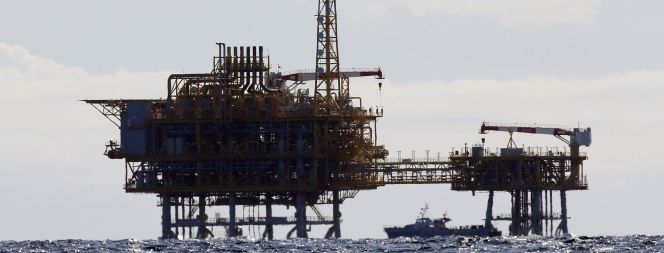 Plataforma marina del almacén de gas Castor.