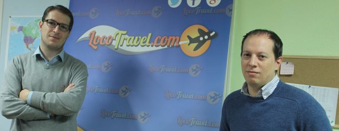 Los fundadores de Locotravel Javier Lorenzo y Damián Cuesta.