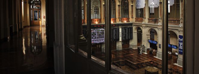 Vista de la Bolsa de Madrid.