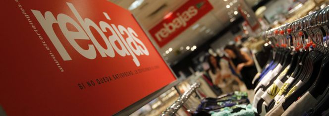 Establecimiento que muestra las rebajas.