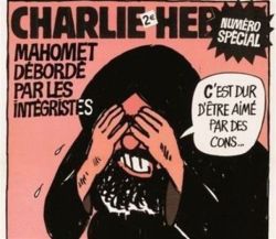 Imagen de una de las viñetas de Charlie Hebdo criticando el fundamentalismo islámico: