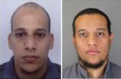 Fotografías cedidas sin fechar facilitadas por la Policía francesa en París este, 8 de enero de 2015, que muestra a Cherif Kouachi, 32, y su hermano Said Kouachi, 34, sospechosos de la masacre contra el semanario satírico Charlie Hebdo.