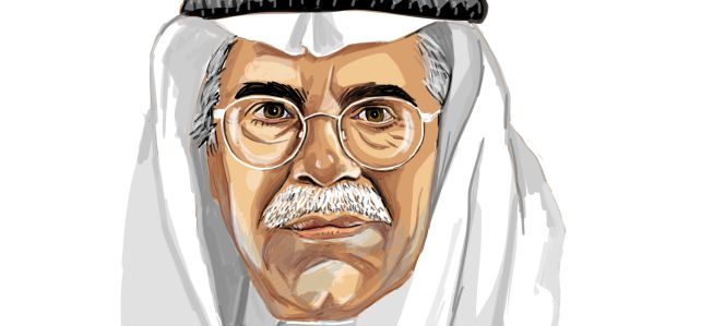 Caricatura del ministro de Petróleo de Arabia Saudí, Ali Al-Naimi.