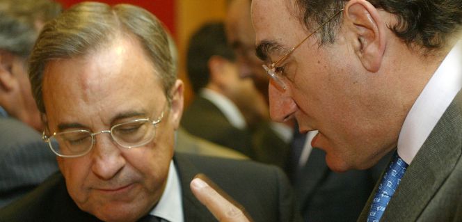 Florentino Pérez e Ignacio Sánchez Galán, en una foto de archivo.