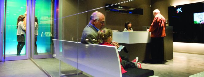 Una sucursal de La Caixa.