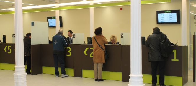 Una oficina ágil de Bankia.