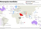 El mapa de las monarquías en el mundo El mapa de las monarquías en el mundo