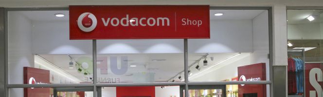 Tienda de Vodafone en Johannesburgo.