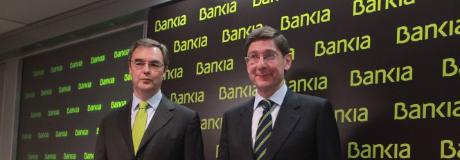 José Sevilla, consejero delegado de Bankia, y José Ignacio Goirigolzarri, presidente de la entidad.