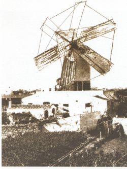 Imagen antigua del molino Xoriguer.