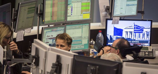 Brokers de la Bolsa alemana.