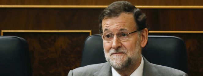El presidente del Gobierno en su escaño del Congreso de los Diputados.