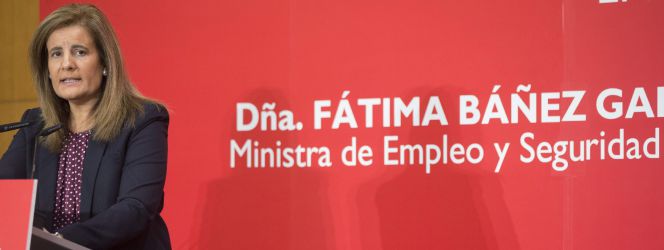 La ministra de Empleo y Seguridad Social, Fátima Báñez.