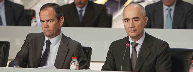 Íñigo Meirás y Rafel del Pino, consejero delegado y presidente de Ferrovial, respectivamente.