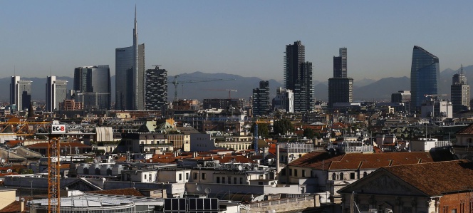 El barrio de Porta Nuova en Milán.
