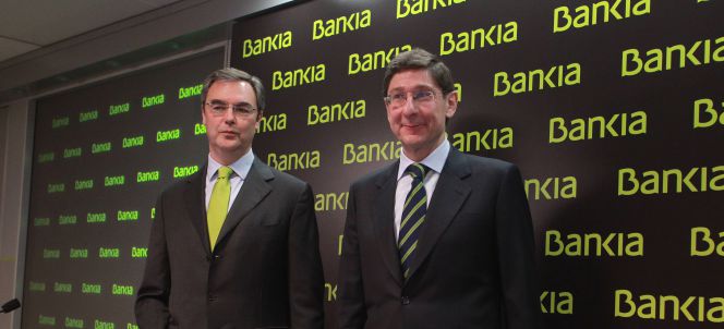 José Sevilla, consejero delegado de Bankia, y José Ignacio Goirigolzarri, presidente de la entidad.