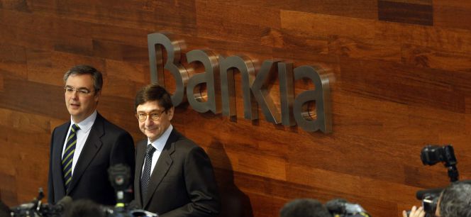 El consejero delegado de Bankia, José Sevilla, y su presidente, José Ignacio Goirigolzarri.