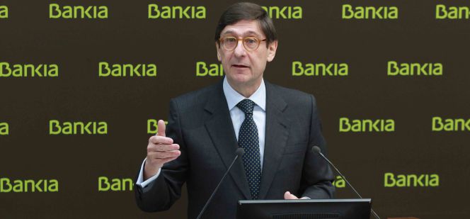 José Ignacio Goirigolzarri, presidente de Bankia, durante la presentación de sus resultados