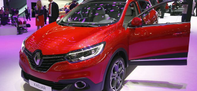 Renault presenta el modelo Kadjar en el Salón del Automóvil de Ginebra que se fabricará en la planta de Palencia